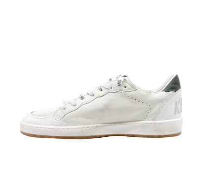 GOLDEN GOOSE UOMO CALZATURE SNEAKERS BALLSTAR BIANCO MACULATO 39-2, 40, 41-2, 42, 43-2, 44-2, 45-2 immagine n. 3/4