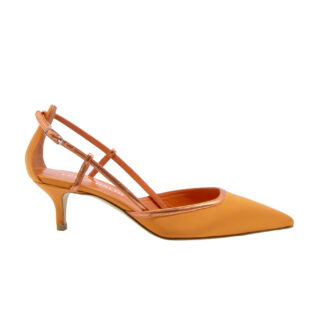 LELLA BALDI DONNA Decolte DECOLTE' SPEZZATA RASO ARANCIO 36, 37-2, 38, 40 immagine n. 1/4