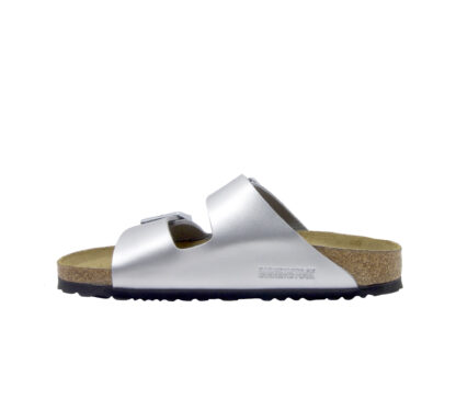 BIRKENSTOCK DONNA CIABATTA ANATOMICA CIABATTA ARIZONA ARGENTO 35, 36, 37-2, 38-2, 39-2, 40, 41-2 immagine n. 3/4