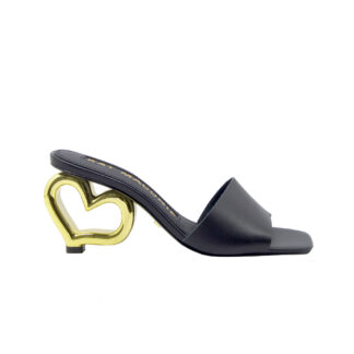 KAT MACONIE DONNA Donna MULES PELLE NERO CUORE 36, 37-2, 38-2, 39-2, 40 immagine n. 1/4