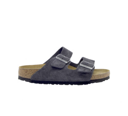 BIRKENSTOCK UNISEX Birkenstock CIABATTA ARIZONA CAMOSCIO GRIGIO SCURO 36, 37-2, 38-2, 39-2, 40, 41-2, 42, 43-2, 44-2, 45-2 immagine n. 1/4