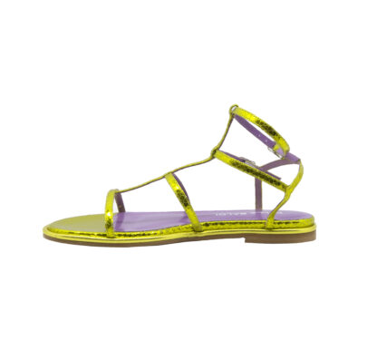 LELLA BALDI DONNA Donna SANDALO BASSO PELLE GIALLO 37-2, 37, 38-2, 38, 39-2, 40, 41-2, 36 immagine n. 3/4