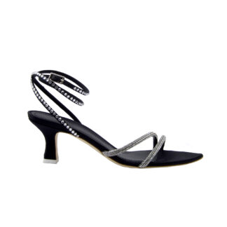 3 JUIN DONNA Donna SANDALO RASO NERO SWAROVSKY 36, 38-2, 38, 39-2, 40 immagine n. 1/4