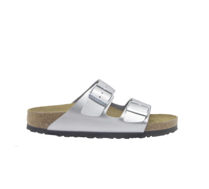 BIRKENSTOCK DONNA CIABATTA ANATOMICA CIABATTA ARIZONA ARGENTO 35, 36, 37-2, 38-2, 39-2, 40, 41-2 immagine n. 1/4