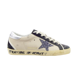 GOLDEN GOOSE DONNA Donna SNEAKERS SUPERSTAR CREMA NERO 36, 37-2, 38-2, 39-2, 40 immagine n. 1/4