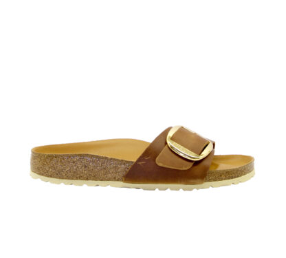 BIRKENSTOCK UNISEX CALZATURE CIABATTA MADRID BIG BUCKLE CUOIO 35 immagine n. 1/4