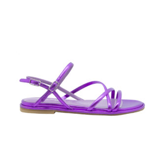 LELLA BALDI DONNA Donna SANDALO BASSO PELLE VIOLA 36, 37-2, 37, 38-2, 38, 39-2, 40, 41-2 immagine n. 1/4