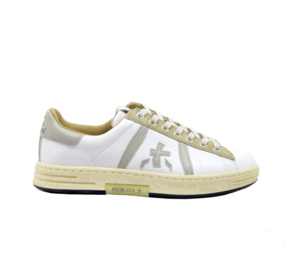 premiata DONNA Donna SNEAKERS RUSSELL PELLE BIANCO BEIGE 40, 41-2, 42, 43-2, 44-2, 45-2 immagine n. 1/4