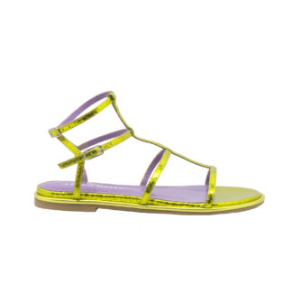 LELLA BALDI DONNA Donna SANDALO BASSO PELLE GIALLO 37-2, 37, 38-2, 38, 39-2, 40, 41-2 immagine n. 1/4