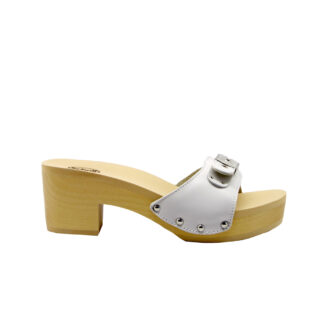 SCHOLL DONNA Donna ZOCCOLO PELLE BIANCO 37-2, 38-2, 39-2, 40, 41-2 immagine n. 1/4