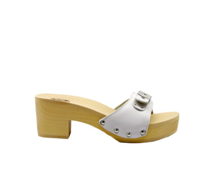 SCHOLL DONNA Donna ZOCCOLO PELLE BIANCO 37-2, 38-2, 39-2, 40, 41-2 immagine n. 1/4