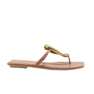 JEFFREY CAMPBELL DONNA Donna CIABATTA INFRADITO NUDE ORO 36, 37-2, 38-2, 39-2, 40, 41-2 immagine n. 1/4