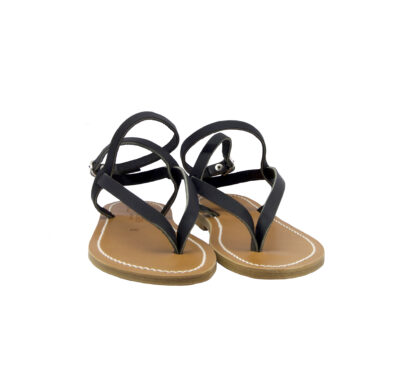 k.jacques DONNA Donna SANDALO INFRADITO PELLE NERO 36, 37-2, 38-2, 39-2, 40, 41-2 immagine n. 2/4