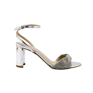 NINALILOU DONNA Donna SANDALO PELLE ARGENTO SWAROVSKY 36, 37-2, 38-2, 39-2, 40, 41-2 immagine n. 1/4