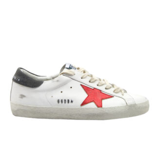 GOLDEN GOOSE UOMO CALZATURE SNEAKERS SUPERSTAR BIANCO ROSSO 40, 41-2, 42, 43-2, 44-2, 45-2, 46-2 immagine n. 1/4