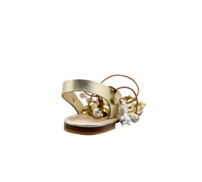  DONNA Donna SANDALO INFRADITO PLATINO PERLE 37-2, 38-2, 39-2, 40, 41-2 immagine n. 4/4