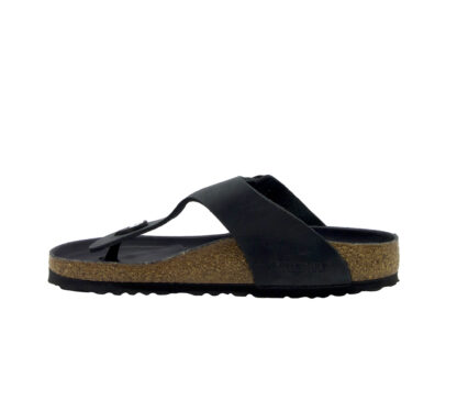 BIRKENSTOCK UNISEX Birkenstock INFRADITO GIZEH BIG BUCKLE PELLE NERO 35, 36, 38-2, 39-2, 40, 41-2, 37-2 immagine n. 3/4