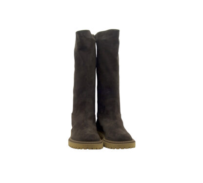 VIA ROMA 15 DONNA Donna STIVALE CAMOSCIO MORO 36, 37-2, 37, 38-2, 38, 39-2, 40 immagine n. 2/4