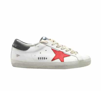 GOLDEN GOOSE UOMO CALZATURE SNEAKERS SUPERSTAR BIANCO ROSSO 39-2, 39, 4, 40, 40-2, 41-2, 41, 42, 42-2, 43-2, 43, 44-2, 44, 45-2, 45, 46-2, 46, 47, 47-2 immagine n. 1/4