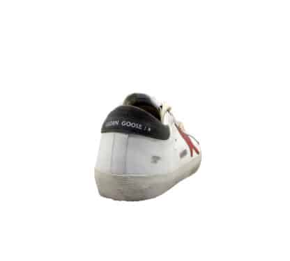 GOLDEN GOOSE UOMO CALZATURE SNEAKERS SUPERSTAR BIANCO ROSSO 39-2, 39, 4, 40, 40-2, 41-2, 41, 42, 42-2, 43-2, 43, 44-2, 44, 45-2, 45, 46-2, 46, 47, 47-2 immagine n. 4/4