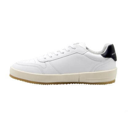 PHILIPPE MODEL UOMO CALZATURE SNEAKERS PELLE  BIANCO NERO 39-2, 40, 41-2, 42, 43-2, 44-2, 45-2 immagine n. 3/4