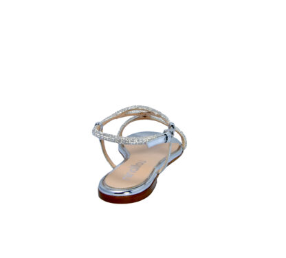 NINALILOU DONNA Donna SANDALO PELLE ARGENTO SWAROVSKY 36, 37-2, 38-2, 38, 39-2, 40, 41-2 immagine n. 4/4