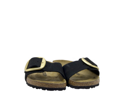 BIRKENSTOCK UNISEX Birkenstock MADRID BIG BUCKLE NABUCK NERO 35, 36, 37-2, 38-2, 39-2, 40, 41-2 immagine n. 2/4