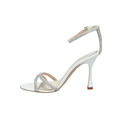 NINALILOU DONNA Donna SANDALO PELLE BIANCO SWAROVSKY 36, 37, 38-2, 38, 39-2, 40 immagine n. 3/4