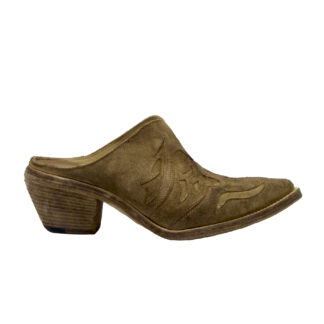 FAUZIAN JEUNESSE DONNA Donna SABOT TEXANO CAMOSCIO CUOIO 36, 37-2, 38-2, 39-2, 40, 41-2 immagine n. 1/4