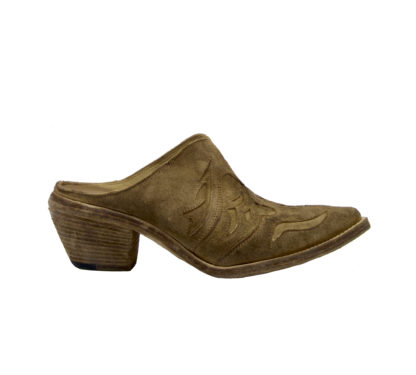 FAUZIAN JEUNESSE DONNA Donna SABOT TEXANO CAMOSCIO CUOIO 36, 37-2, 38-2, 39-2, 40, 41-2 immagine n. 1/4