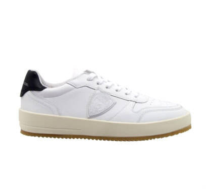 PHILIPPE MODEL UOMO CALZATURE SNEAKERS PELLE  BIANCO NERO 39-2, 40, 41-2, 42, 43-2, 44-2, 45-2 immagine n. 1/4