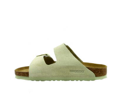 BIRKENSTOCK DONNA CIABATTA ANATOMICA ARIZONA CAMOSCIO LIME 36, 37-2, 38-2, 39-2, 40, 41-2 immagine n. 3/4