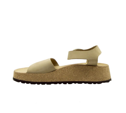 BIRKENSTOCK UNISEX SANDALO ANATOMICO SANDALO ZEPPA BEIGE 36, 37-2, 38-2, 39-2, 40, 41-2 immagine n. 3/4