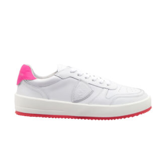 PHILIPPE MODEL DONNA Donna SNEAKERS PELLE BIANCO FUXIA 36, 37-2, 38-2, 39-2, 40, 41-2 immagine n. 1/4