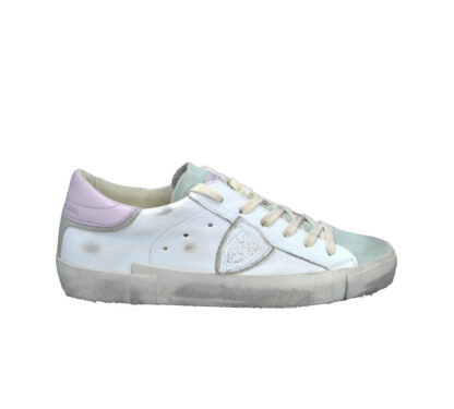 PHILIPPE MODEL DONNA Donna SNEAKWRS PELLE BIANCO ROSA 36, 37-2, 38-2, 39-2, 40, 41-2 immagine n. 1/4