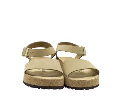 BIRKENSTOCK UNISEX SANDALO ANATOMICO SANDALO ZEPPA BEIGE 36, 37-2, 38-2, 39-2, 40, 41-2 immagine n. 2/4