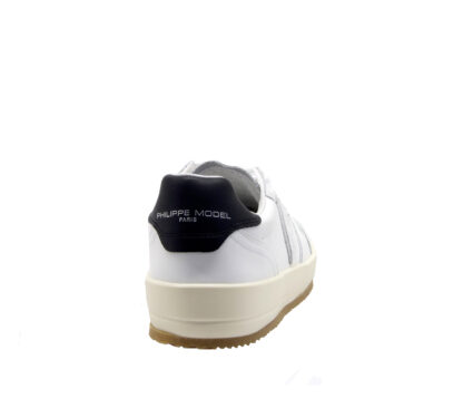 PHILIPPE MODEL UOMO CALZATURE SNEAKERS PELLE  BIANCO NERO 39-2, 40, 41-2, 42, 43-2, 44-2, 45-2 immagine n. 4/4