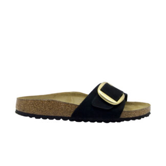 BIRKENSTOCK UNISEX CALZATURE MADRID BIG BUCKLE NABUCK NERO 35, 36, 37-2, 38-2, 39-2, 40, 41-2 immagine n. 1/4