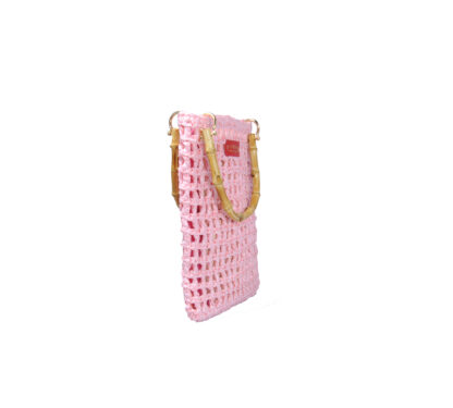 CHICA BAGS DONNA AccessorI BORSA PIATTA RAFIA ROSA un immagine n. 2/3