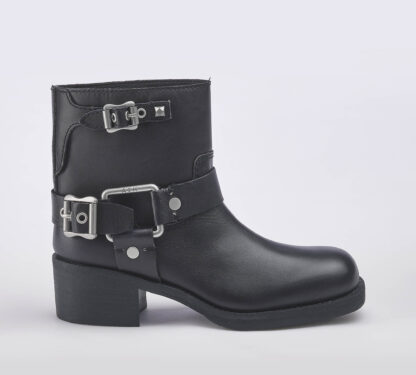ASH DONNA Donna STIVALE CAMPEROS NERO FIBBIE 36, 37-2, 38-2, 39-2, 40 immagine n. 1/4