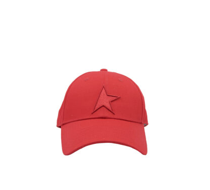 GOLDEN GOOSE UOMO ACCESSORI STAR BASEBALL HAT TANGO RED m immagine n. 1/3