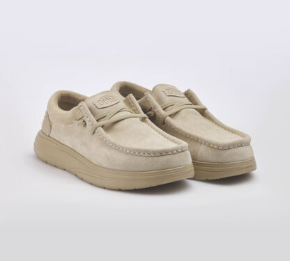 HEYDUDE UOMO CALZATURE SCARPA CAMOSCIO SABBIA LACCIO 41-2, 42, 43-2, 44-2, 45-2, 46-2, 40 immagine n. 3/5