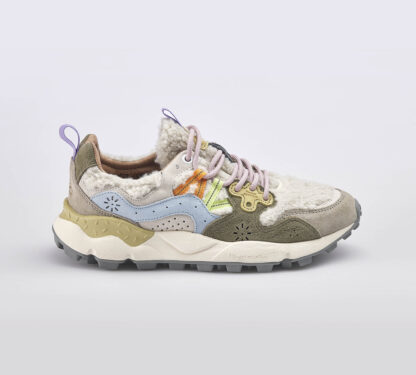 FLOWER MOUNTAIN UNISEX CALZATURE SNEAKERS RUNNING TEDDY BEIGE 36, 37-2, 38-2, 39-2, 40 immagine n. 1/5