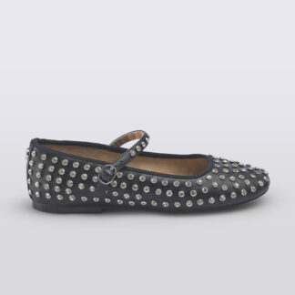 steve madden DONNA Donna BALLERINA NERO BORCHIE 35-2, 36, 37-2, 37, 38-2, 38, 39-2 immagine n. 1/5