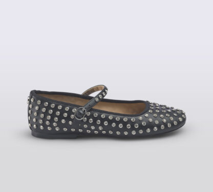 steve madden DONNA Donna BALLERINA NERO BORCHIE 35-2, 36, 37-2, 37, 38-2, 38, 39-2 immagine n. 1/5