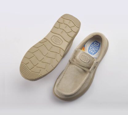 HEYDUDE UOMO CALZATURE SCARPA CAMOSCIO SABBIA LACCIO 41-2, 42, 43-2, 44-2, 45-2, 46-2, 40 immagine n. 5/5