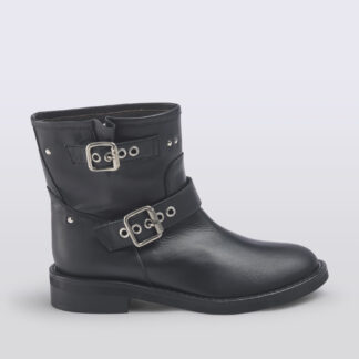 VIA ROMA 15 DONNA BIKERS BIKER CORTO PELLE NERO FIBBIE 36, 37-2, 37, 38, 39-2, 40, 41-2, 38-2 immagine n. 1/5