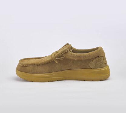HEYDUDE UOMO CALZATURE SCARPA CAMOSCO CUOIO LACCIO 40, 41-2, 42, 43-2, 44-2, 45-2, 39-2 immagine n. 2/5