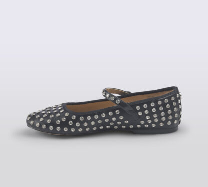 steve madden DONNA Donna BALLERINA NERO BORCHIE 35-2, 36, 37-2, 37, 38-2, 38, 39-2 immagine n. 2/5