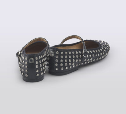 steve madden DONNA Donna BALLERINA NERO BORCHIE 35-2, 36, 37-2, 37, 38-2, 38, 39-2 immagine n. 4/5